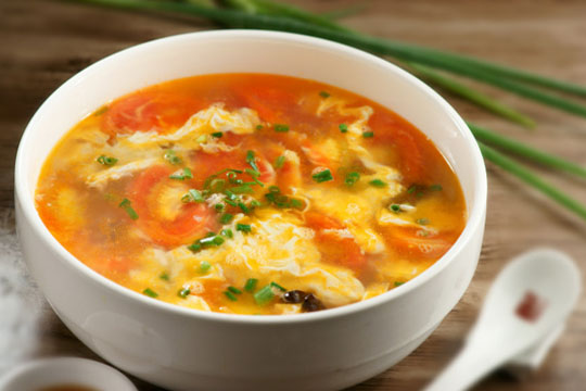 西红柿蛋汤浓淡有妙招